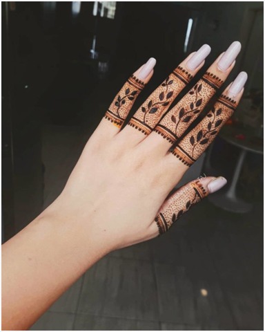 Trendy Finger Mehndi Idea